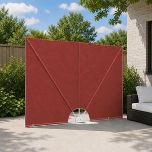 vidaXL Terrasscherm inklapbaar 240x160 cm terracottakleurig