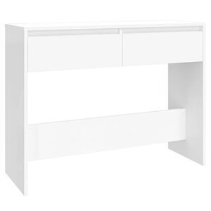 vidaXL Wandtafel 100x35x76,5 bewerkt hout wit