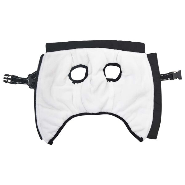 vidaXL Hondenjas Zwart L40 Fleece en polyester