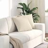 vidaXL Sofa Kussens 2 stuks Beige 45 x 45 cm Stof