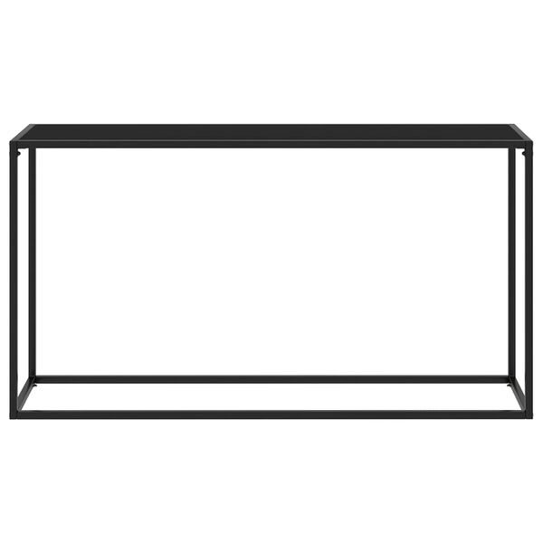 vidaXL Wandtafel 140x35x75 cm gehard glas zwart