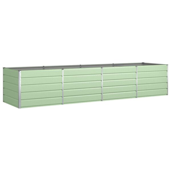 vidaXL Plantenbak Pastelgroen 195 x 100 x 45 cm Gegalvaniseerd staal