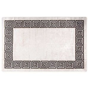 vidaXL Vloerkleed wasbaar anti-slip 160x230 cm lichtbeige