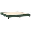 vidaXL Boxspring bed 160x200 cm fluweel donkergroen