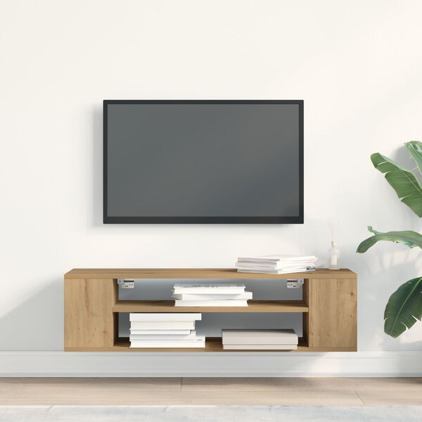 vidaXL TV-kast artisian oak 100 x 30 x 26,5 cm Bewerkt hout