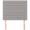 vidaXL Hoofdbord lichtgrijs 90x5x118/128 cm stof
