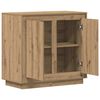 vidaXL Dressoir Artisan Eiken 80 x 40 x 75 cm Bewerkt hout