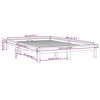 vidaXL Bedframe massief grenenhout grijs 120x200 cm
