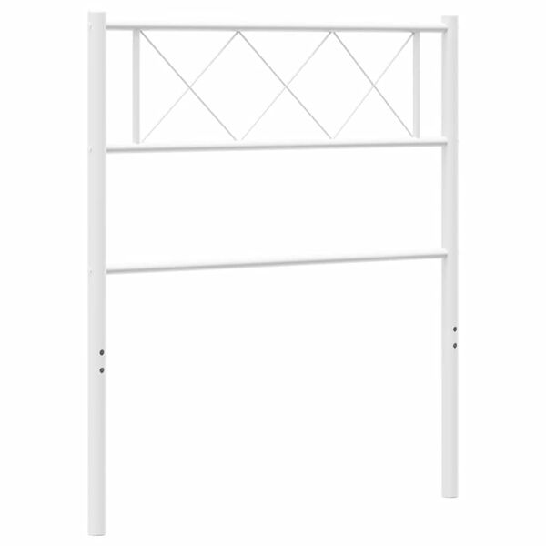 vidaXL Vervangend hoofdbord 75 cm metaal wit
