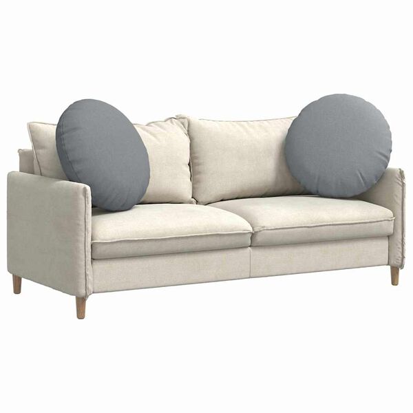 vidaXL Zitkussens 2 pcs Lichtgrijs &Oslash;80 x 29 cm Stof