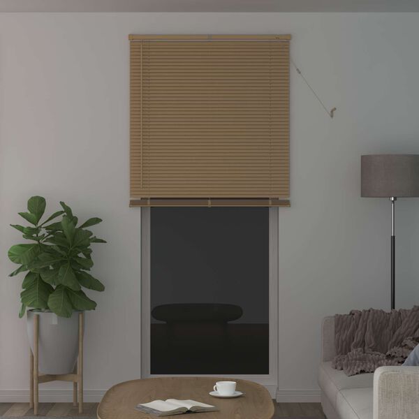 vidaXL Venetiaanse Blind Lichtbruin met Patroon 213 x 80 cm PVC