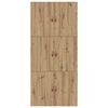 vidaXL Opbergbedframe Artisan Eiken 90 x 190 cm Bewerkt hout