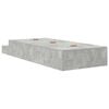 vidaXL Opbergbedframe met lade Beton Grijs 100 cm Bewerkt hout
