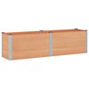 vidaXL Verhoogde plantenbak Bruin 200 x 50 x 54 cm WPC en Aluminium