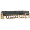 vidaXL Buiten bankenset 6 st Wit en antracietkleurig Polyester