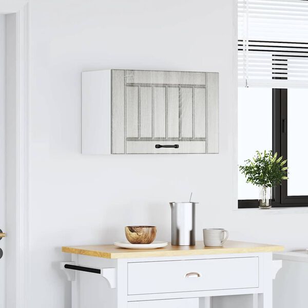 vidaXL Keukenbovenkast Lucca bewerkt hout grijs sonoma eikenkleur