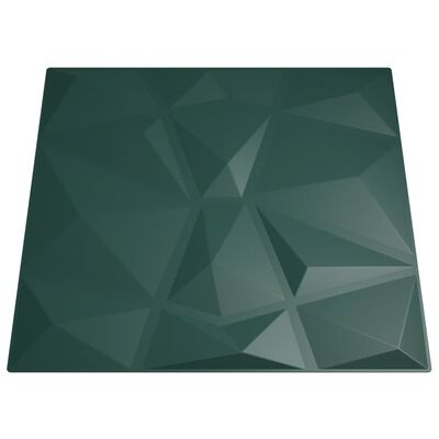 vidaXL 24 st Wandpanelen diamant 6 m² 50x50 cm XPS groen