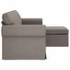 vidaXL Bank Taupe Totale afmetingen: 195 x 138 x 80 cm (B x D x H)