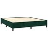 vidaXL Boxspring met matras fluweel donkergroen 180x200 cm