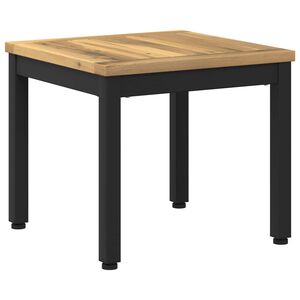 vidaXL Salontafel Wit en zwart 40 x 40,5 x 36 cm Massief Acaciahout