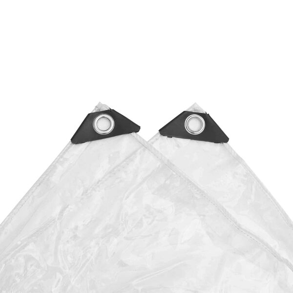 vidaXL Tarpuline Doorzichtig 4 x 4 m PVC