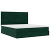 vidaXL Ottoman bed met matrassen 180x200cm fluweel donkergroen