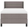vidaXL Boxspringbed met matras Taupe 200 x 80 cm Polyester