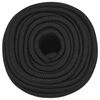 vidaXL Boottouw 12 mm 250 m polypropeen zwart