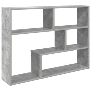 vidaXL Wandplank Muurmontage Betongrijs 95 x 20 x 69,5 cm Bewerkt hout