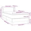vidaXL Boxspring met matras fluweel donkergroen 100x200 cm