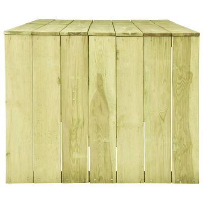 vidaXL Tuintafel 220x101,5x80 cm geïmpregneerd grenenhout