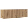 vidaXL Tv-meubels 2 st wandgemonteerd 100x30x30 cm artisanaal eiken