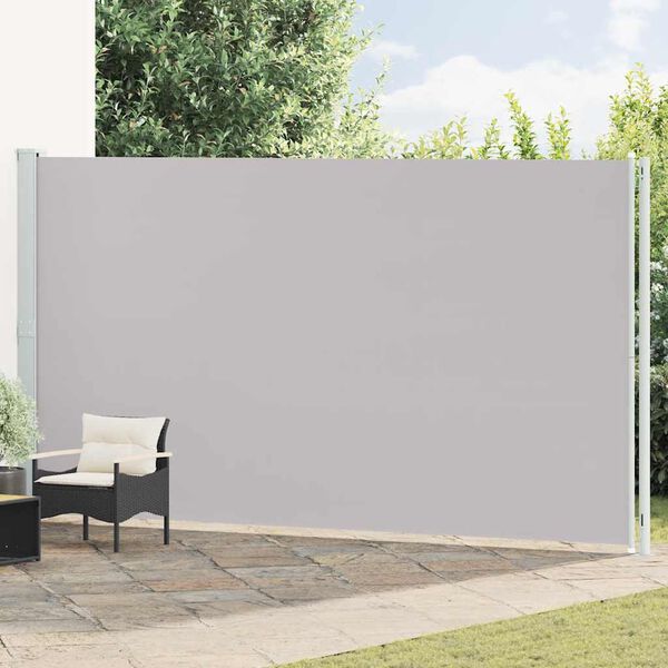 vidaXL Tuinscherm uittrekbaar 220x600 cm grijs