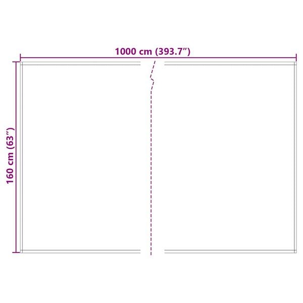 vidaXL Zonnescherm Vervangingen Geel en Grijs 1000 x 160 cm