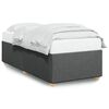 vidaXL Bedframe zonder matras 80x200 cm stof donkergrijs