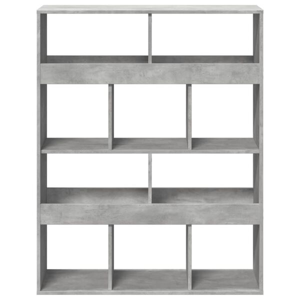 vidaXL Boekenkast 100x33x125,5 cm bewerkt hout betongrijs