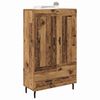 vidaXL Highboard met lade Oud Hout 69,5 x 31 x 115 cm Bewerkt hout