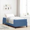 vidaXL Bedframe met matras Blauw 80 x 200 cm Stof