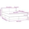 vidaXL Boxspring met matras fluweel donkergrijs 160x220 cm