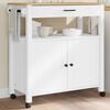 vidaXL Keukentrolley MONZA 84x40x88,5 cm massief grenenhout