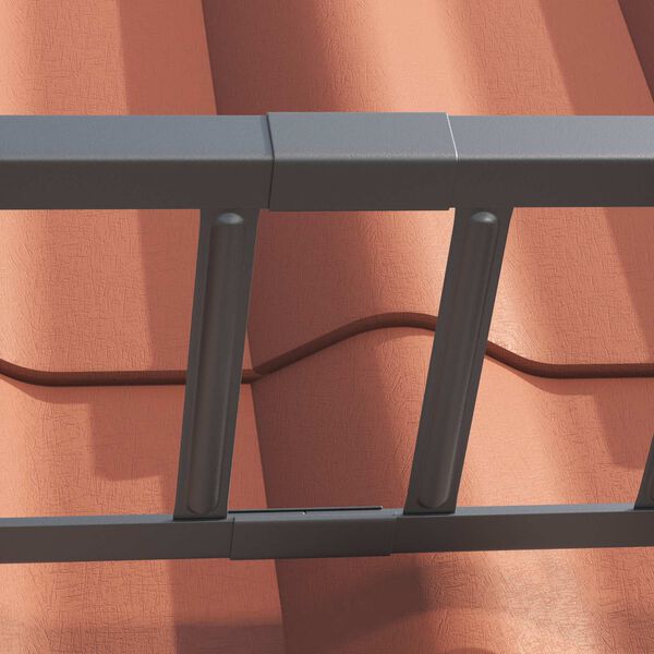 vidaXL Dak sneeuwbeugel Antraciet 100 x 2,5 x 20 cm Staal