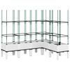 vidaXL Plantenbak met latwerk 160x120x142,5 cm polypropeen wit