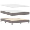 vidaXL Boxspringbed met matras Taupe 190 x 140 cm Polyester