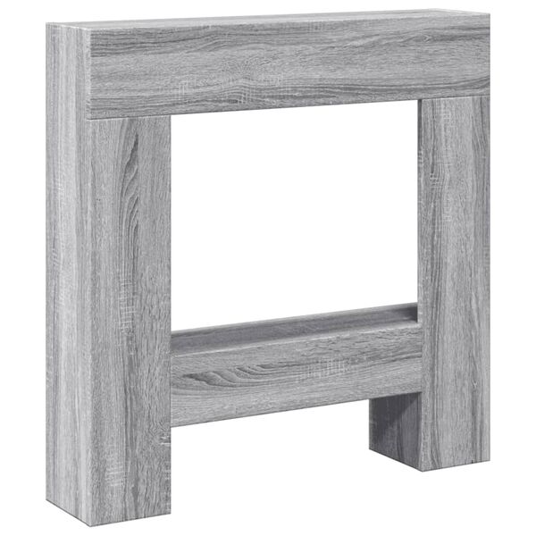 vidaXL Haardombouw 81x18x82 cm bewerkt hout grijs sonoma eikenkleur