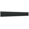vidaXL Schuttingpaneel 1391x186 cm HKC grijs