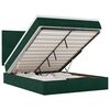 vidaXL Ottoman bed met matrassen en LED's 140x190cm fluweel