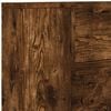 vidaXL Hoofdbord Kast met LED Gerookte Eik 160 x 16,5 x 103,5 cm