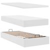 vidaXL Ottoman bed met matrassen en LED's 160x200cm kunstleer wit