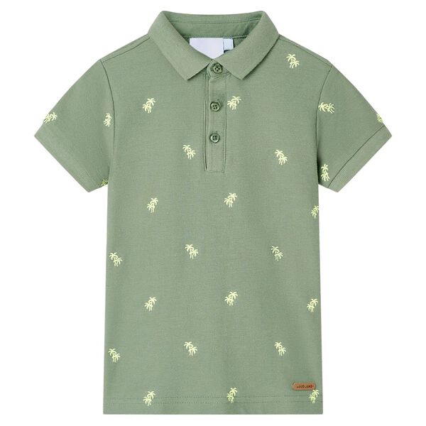 Kinderpoloshirt 140 kakikleurig