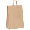 vidaXL Papieren zakken 250 st met hengsels 32x17x44 cm bruin